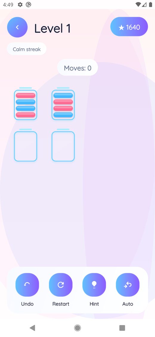 Prism Pour Puzzle gameplay screen